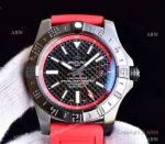 GF Swiss Grade Replica Breitling Avenger II GMT Watch SS Red Rubber Strap_th.jpg